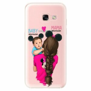 Odolné silikonové pouzdro iSaprio - Mama Mouse Brunette and Boy - Samsung Galaxy A3 2017 obraz