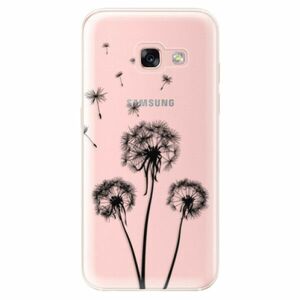 Odolné silikonové pouzdro iSaprio - Three Dandelions - black - Samsung Galaxy A3 2017 obraz