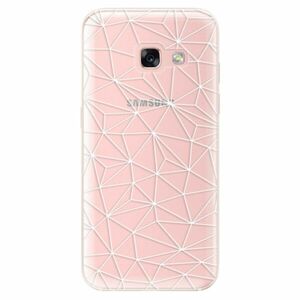 Odolné silikonové pouzdro iSaprio - Abstract Triangles 03 - white - Samsung Galaxy A3 2017 obraz