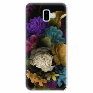 Odolné silikonové pouzdro iSaprio - Dark Flowers - Samsung Galaxy J6+ obraz