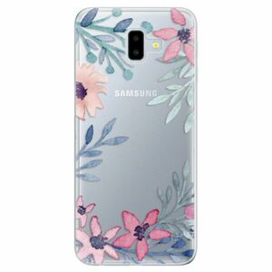 Odolné silikonové pouzdro iSaprio - Leaves and Flowers - Samsung Galaxy J6+ obraz
