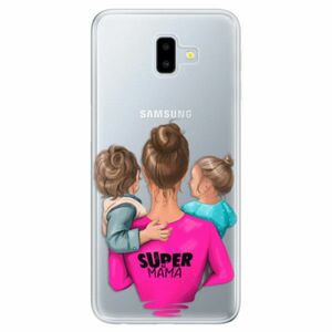 Odolné silikonové pouzdro iSaprio - Super Mama - Boy and Girl - Samsung Galaxy J6+ obraz