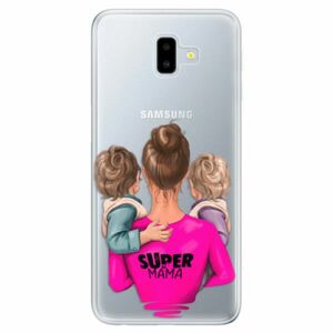 Odolné silikonové pouzdro iSaprio - Super Mama - Two Boys - Samsung Galaxy J6+ obraz