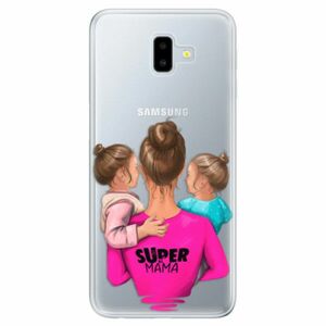 Odolné silikonové pouzdro iSaprio - Super Mama - Two Girls - Samsung Galaxy J6+ obraz