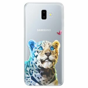 Odolné silikonové pouzdro iSaprio - Leopard With Butterfly - Samsung Galaxy J6+ obraz