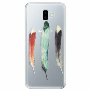 Odolné silikonové pouzdro iSaprio - Three Feathers - Samsung Galaxy J6+ obraz