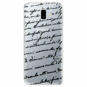Odolné silikonové pouzdro iSaprio - Handwriting 01 - black - Samsung Galaxy J6+ obraz