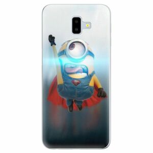 Odolné silikonové pouzdro iSaprio - Mimons Superman 02 - Samsung Galaxy J6+ obraz