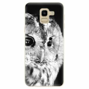 Odolné silikonové pouzdro iSaprio - BW Owl - Samsung Galaxy J6 obraz