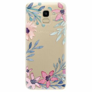 Odolné silikonové pouzdro iSaprio - Leaves and Flowers - Samsung Galaxy J6 obraz