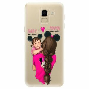 Odolné silikonové pouzdro iSaprio - Mama Mouse Brunette and Girl - Samsung Galaxy J6 obraz