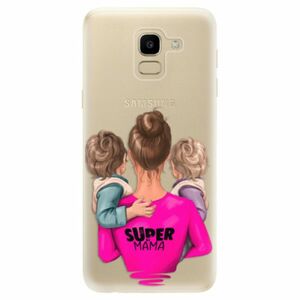 Odolné silikonové pouzdro iSaprio - Super Mama - Two Boys - Samsung Galaxy J6 obraz
