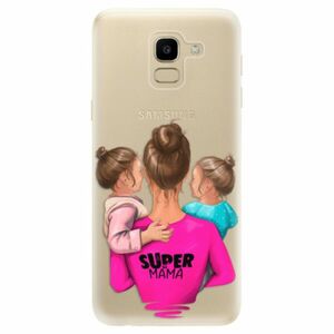 Odolné silikonové pouzdro iSaprio - Super Mama - Two Girls - Samsung Galaxy J6 obraz