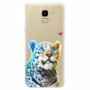 Odolné silikonové pouzdro iSaprio - Leopard With Butterfly - Samsung Galaxy J6 obraz