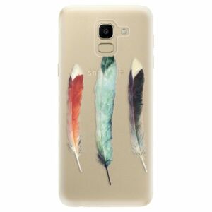 Odolné silikonové pouzdro iSaprio - Three Feathers - Samsung Galaxy J6 obraz