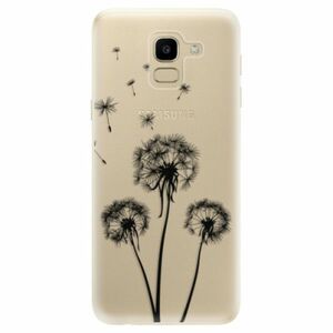 Odolné silikonové pouzdro iSaprio - Three Dandelions - black - Samsung Galaxy J6 obraz