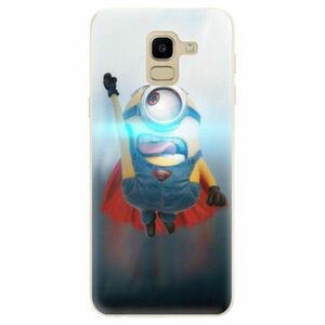 Odolné silikonové pouzdro iSaprio - Mimons Superman 02 - Samsung Galaxy J6 obraz