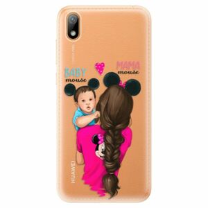 Odolné silikonové pouzdro iSaprio - Mama Mouse Brunette and Boy - Huawei Y5 2019 obraz
