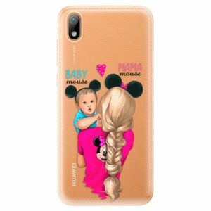 Odolné silikonové pouzdro iSaprio - Mama Mouse Blonde and Boy - Huawei Y5 2019 obraz