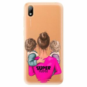 Odolné silikonové pouzdro iSaprio - Super Mama - Two Boys - Huawei Y5 2019 obraz