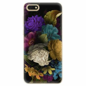 Odolné silikonové pouzdro iSaprio - Dark Flowers - Huawei Honor 7S obraz