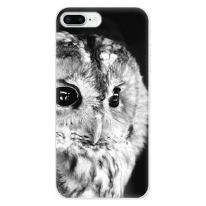 Odolné silikonové pouzdro iSaprio - BW Owl - iPhone 8 Plus obraz