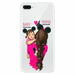 Odolné silikonové pouzdro iSaprio - Mama Mouse Brunette and Girl - iPhone 8 Plus obraz