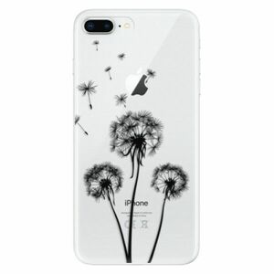 Odolné silikonové pouzdro iSaprio - Three Dandelions - black - iPhone 8 Plus obraz