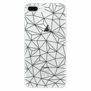 Odolné silikonové pouzdro iSaprio - Abstract Triangles 03 - black - iPhone 8 Plus obraz