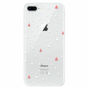 Odolné silikonové pouzdro iSaprio - Abstract Triangles 02 - white - iPhone 8 Plus obraz