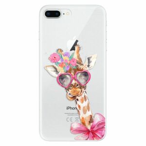 Odolné silikonové pouzdro iSaprio - Lady Giraffe - iPhone 8 Plus obraz