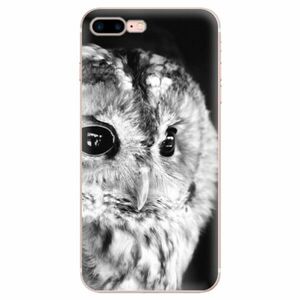 Odolné silikonové pouzdro iSaprio - BW Owl - iPhone 7 Plus obraz