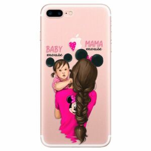 Odolné silikonové pouzdro iSaprio - Mama Mouse Brunette and Girl - iPhone 7 Plus obraz