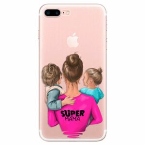 Odolné silikonové pouzdro iSaprio - Super Mama - Boy and Girl - iPhone 7 Plus obraz