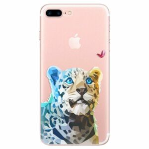 Odolné silikonové pouzdro iSaprio - Leopard With Butterfly - iPhone 7 Plus obraz