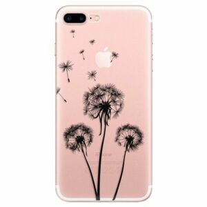 Odolné silikonové pouzdro iSaprio - Three Dandelions - black - iPhone 7 Plus obraz