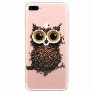 Odolné silikonové pouzdro iSaprio - Owl And Coffee - iPhone 7 Plus obraz