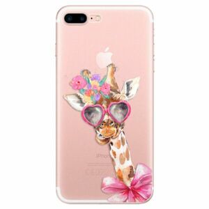 Odolné silikonové pouzdro iSaprio - Lady Giraffe - iPhone 7 Plus obraz