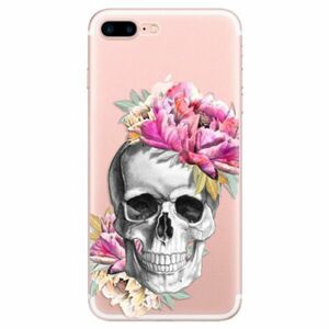 Odolné silikonové pouzdro iSaprio - Pretty Skull - iPhone 7 Plus obraz