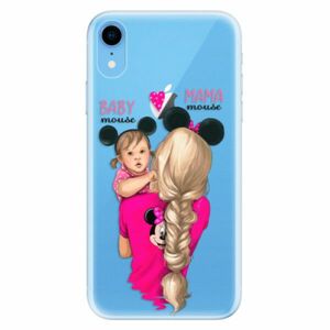 Odolné silikonové pouzdro iSaprio - Mama Mouse Blond and Girl - iPhone XR obraz