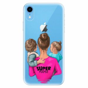 Odolné silikonové pouzdro iSaprio - Super Mama - Boy and Girl - iPhone XR obraz
