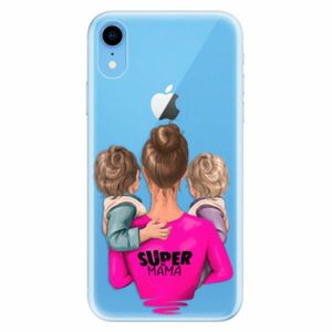 Odolné silikonové pouzdro iSaprio - Super Mama - Two Boys - iPhone XR obraz