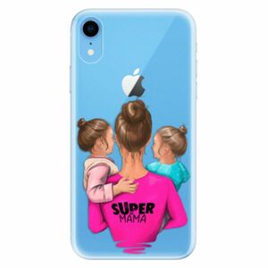 Odolné silikonové pouzdro iSaprio - Super Mama - Two Girls - iPhone XR obraz