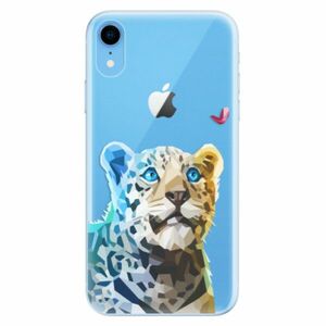 Odolné silikonové pouzdro iSaprio - Leopard With Butterfly - iPhone XR obraz
