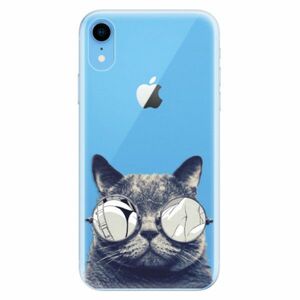 Odolné silikonové pouzdro iSaprio - Crazy Cat 01 - iPhone XR obraz