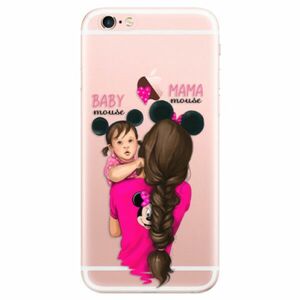 Odolné silikonové pouzdro iSaprio - Mama Mouse Brunette and Girl - iPhone 6 Plus/6S Plus obraz