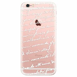Odolné silikonové pouzdro iSaprio - Handwriting 01 - white - iPhone 6 Plus/6S Plus obraz