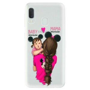 Odolné silikonové pouzdro iSaprio - Mama Mouse Brunette and Girl - Samsung Galaxy A20e obraz