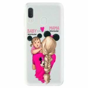 Odolné silikonové pouzdro iSaprio - Mama Mouse Blond and Girl - Samsung Galaxy A20e obraz