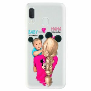 Odolné silikonové pouzdro iSaprio - Mama Mouse Blonde and Boy - Samsung Galaxy A20e obraz
